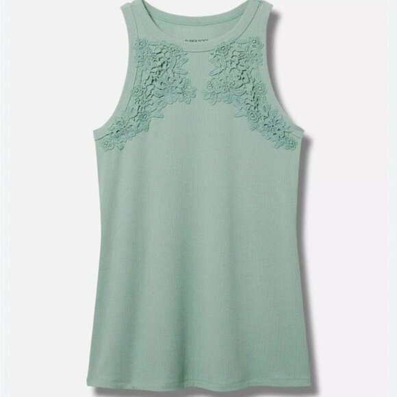Torrid Mint Light Green Ribbed Tank Top Size 2X NWT - Picture 11 of 11